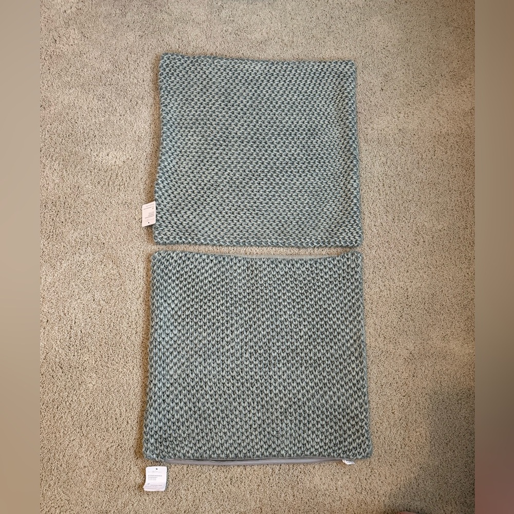 Pottery Barn Pillow Covers. Set of 2. NWT. Size: 22 x 22 inches.